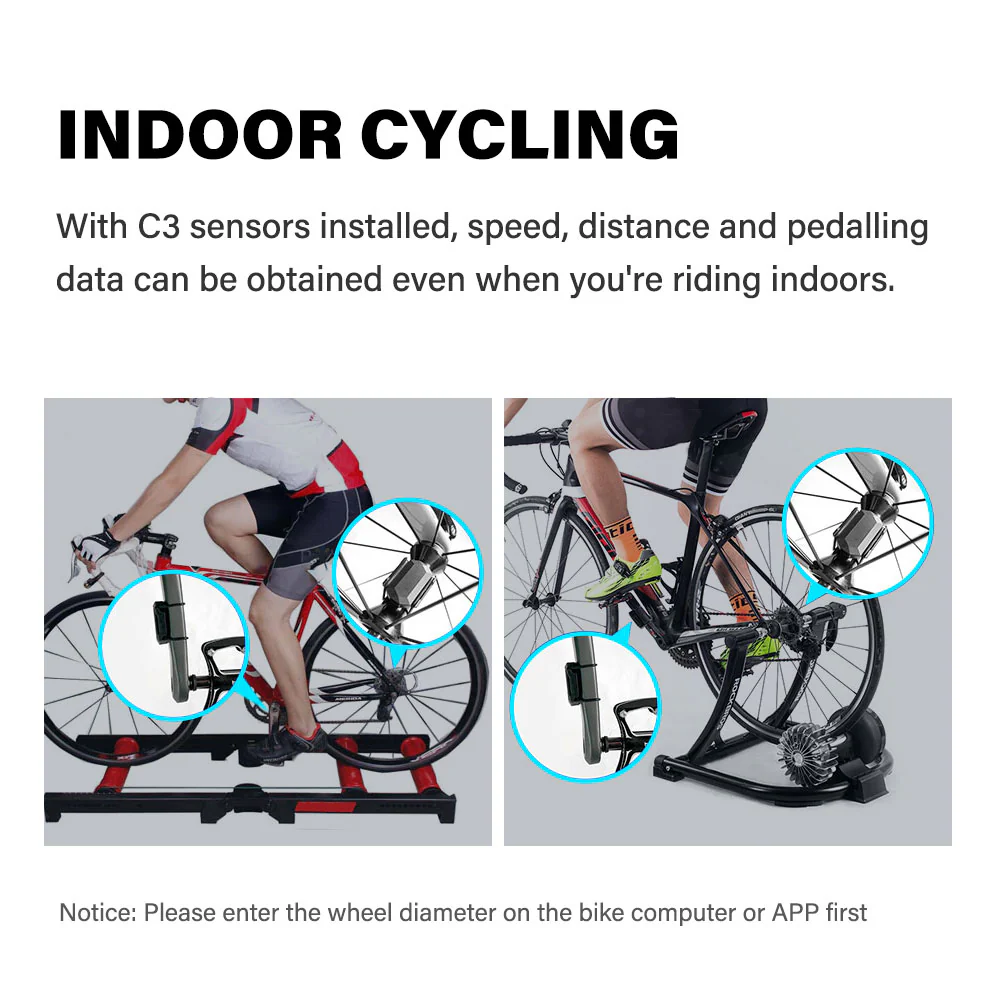 CYCPLUS Bike Computer M1 + C3 Bike Speed & Cadence Sensor - Image 5